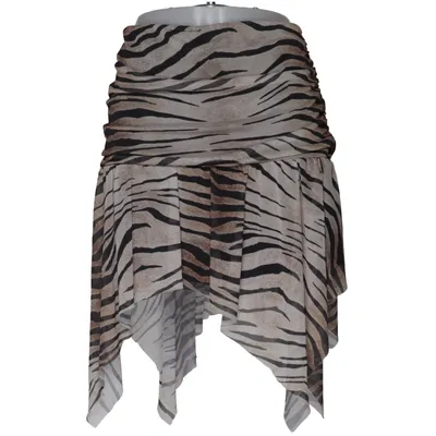 Nederdel (Brun, Sort, Beige) fra ASOS Design Elastan, Polyester