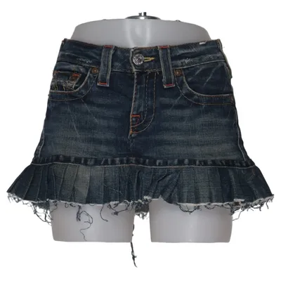 Jeanskjol (Blå) från True Religion Bomull, Elastan