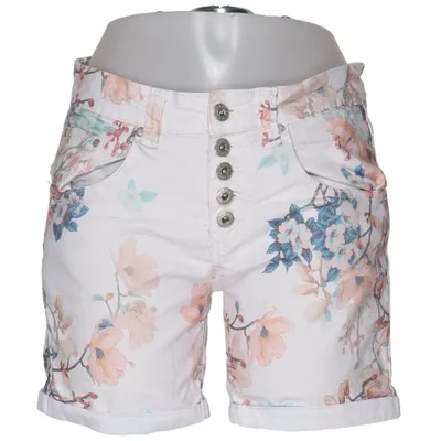 Shorts (Vit, Flerfärgad) från Place du Jour Bomull, Elastan