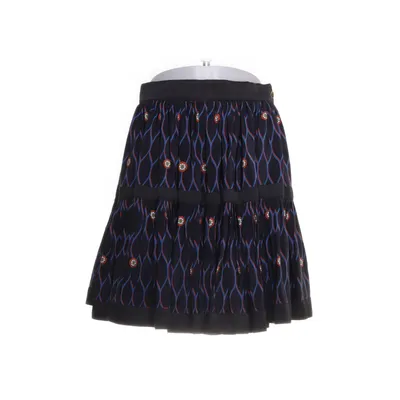 Skirt (Black, Multicolored) from Kenzo x H&M Polyester, Silk