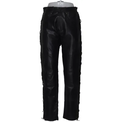 Leren broek (Zwart) van 4Bikers Leer, Polyester