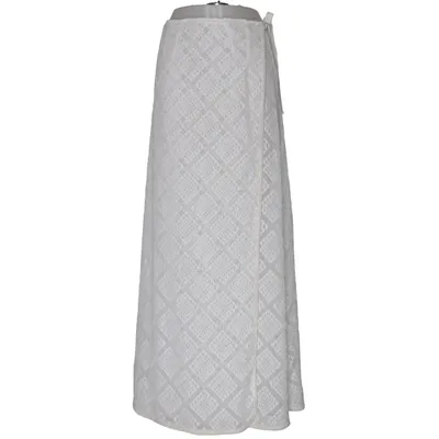 Maxi nederdel (Hvid) fra Love Lolina Bomuld, Polyester