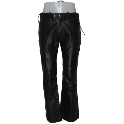 Motorcycle pants (Black) from 4Bikers Leather, Polyester