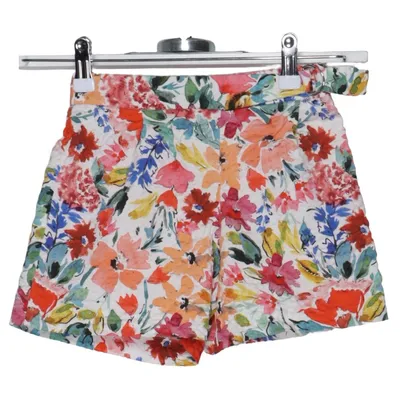 Short (Blanc, Multicolore) de Zara Girls Coton, Élasthane