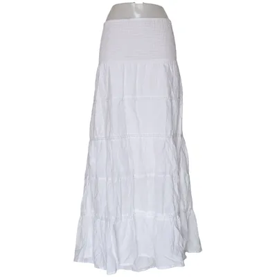 Maxi skirt (White) from Debenhams Cotton