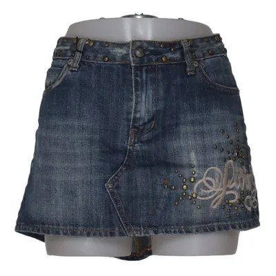 Denim skirt (Blue) from Yes Miss Cotton