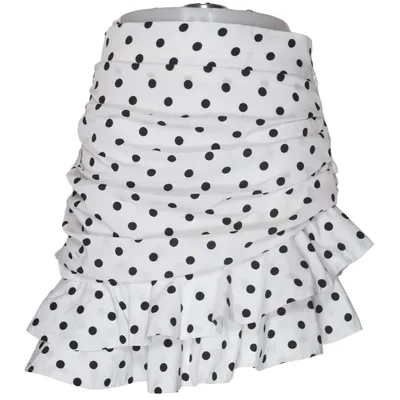 Jupe (Blanc, Noir) de ZXQJ Woman