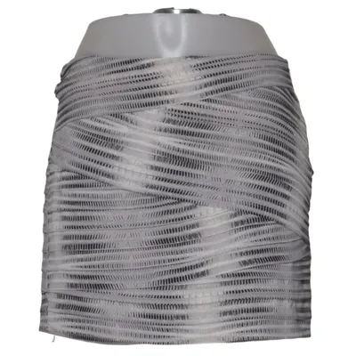 Kjol (Grå, Vit) från Armani Exchange Elastan, Polyester