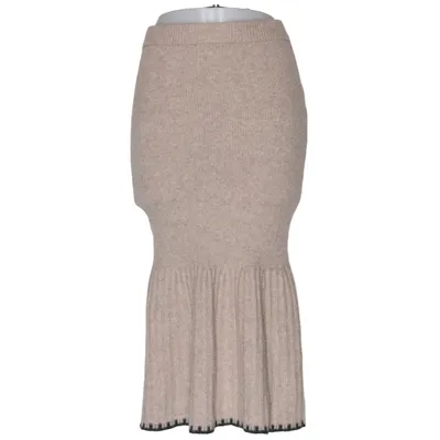 Skirt (Beige) from Bubbleroom Acrylic, Elastane, Polyamide, Recycled polyester, Wool