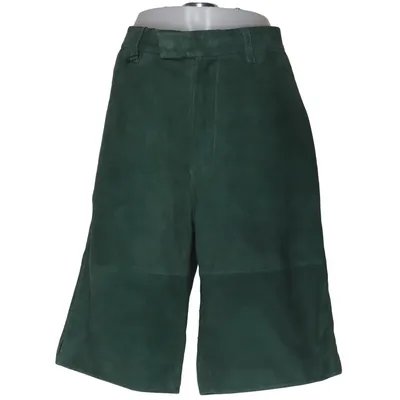 Leren shorts (Groen) van Zara Polyester