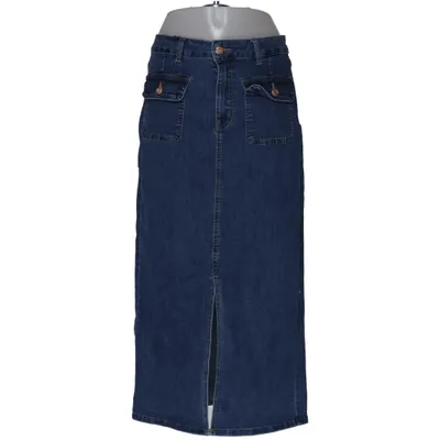 Jeanskjol (Blå) från My Tina's Bomull, Elastan, Polyester