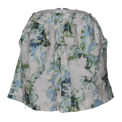 Freizeitshorts (Weiß, Blau, Grün) von Object Viskose