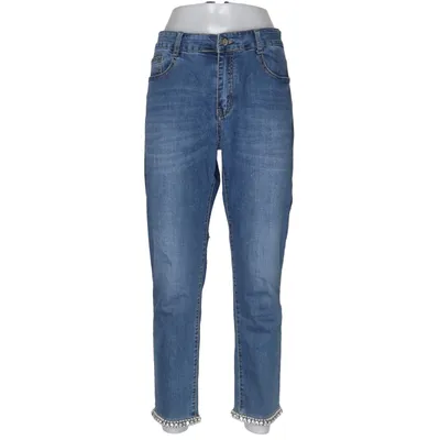Jeans (Blue) from Miss Natalie Cotton, Elastane, Polyester, Viscose