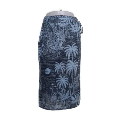 Jupe portefeuille (Bleu) de Desmond & Dempsey x H&M Lin, Viscose