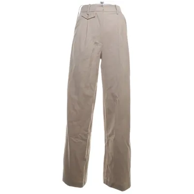 Kostuumbroek (Beige) van By Malina Polyester, Katoen, Wol, Elastaan