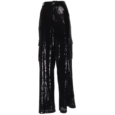 Byxor (Svart, Silverfärgad) från Loavies Polyester