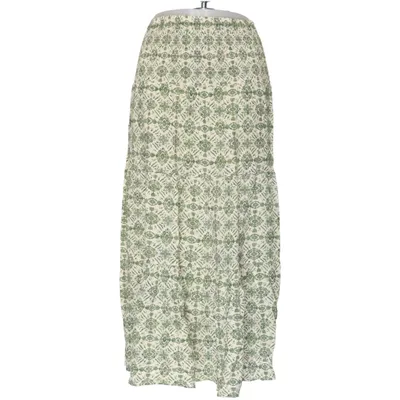 Långkjol (Grön, Vit) från Stajl Viskos
