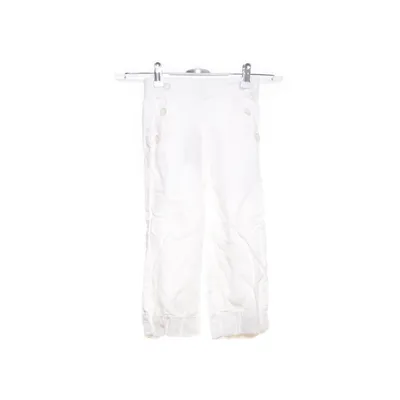 Pantalon patte d'éléphant (Blanc) de Zara Coton, Lin