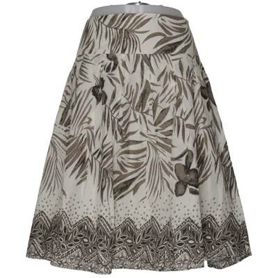 Jupe (Blanc, Marron) de Intown Coton