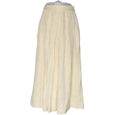 Jupe longue (Beige) de Maison 123 Coton, Lin, Viscose