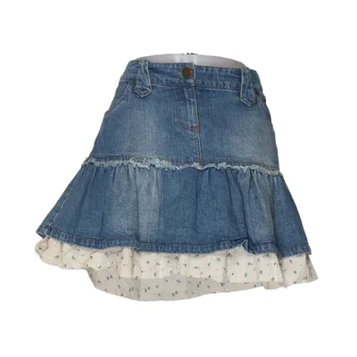Jupe en jean (Bleu, Blanc) de Joelle