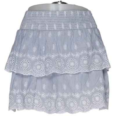 Jupe (Bleu, Blanc) de Subdued Coton