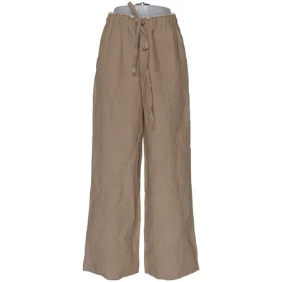 Palazzo broek (Beige) van Zara Linnen