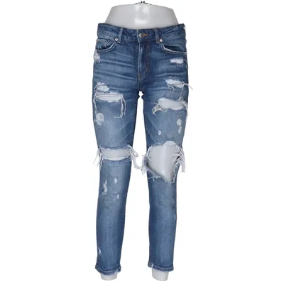 Jeans (Blå) från Zara Woman Bomull, Elastan