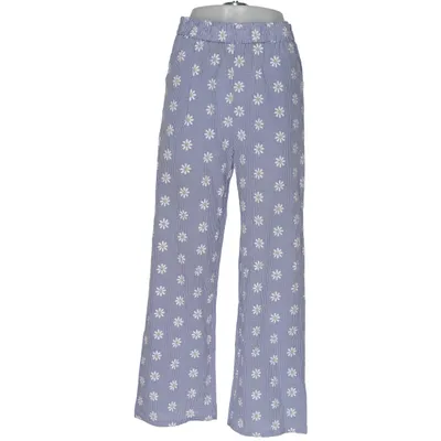 Pants (Blue, White) from Drôle de Copine Cotton, Viscose