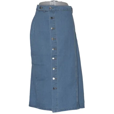 Denim skirt (Blue) from Shein Curve Cotton, Polyester, Viscose
