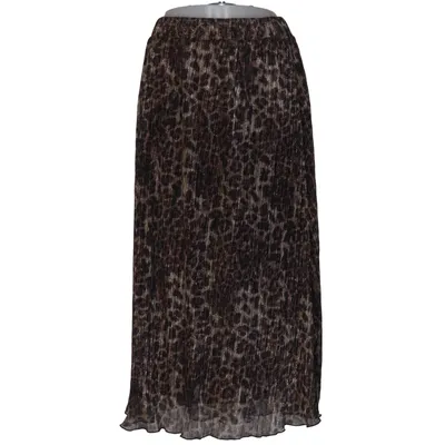 Skirt (Brown, Black, Gold) from Judith Williams Metallic fiber, Polyester