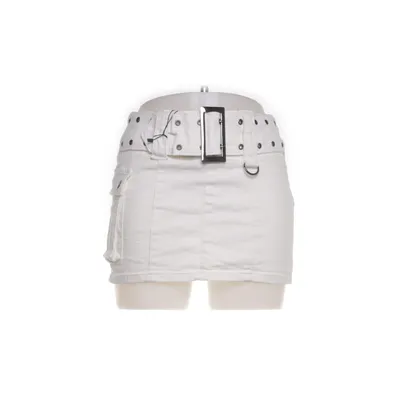Denim skirt (Off-white) from Edikted