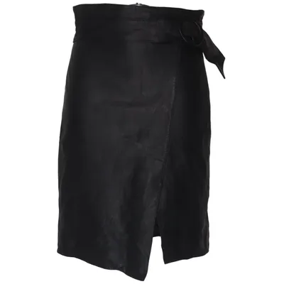 Jupe en cuir (Gris) de Les Petites Cuir, Polyester