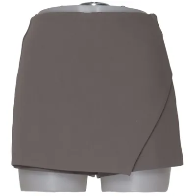 Jupe-short (Gris) de Zara Élasthane, Polyester, Viscose