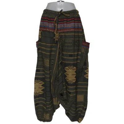 Harem pants (Green, Yellow) from Bershka Dressy Collection Cotton