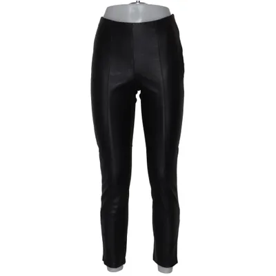 Pants (Black) from Mango Casual Polyester, Polyurethane