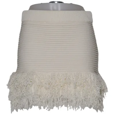 Skirt (White) from Zara Cotton, Polyester