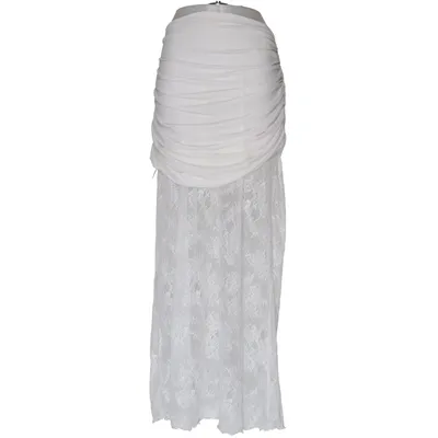 Skirt (White) from Meshki Elastane, Polyamide