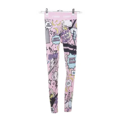 Leggings (Roze, Meerkleurig) van Stronger Elastaan, Polyester