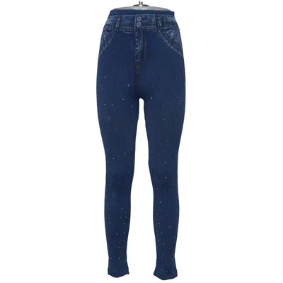 Treggings (Blue) from Eleuek Bamboo, Cotton, Elastane