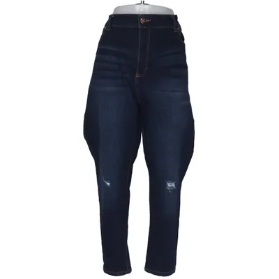 Jean (Bleu) de Celebrity Pink Coton, Élasthane, Polyester, Viscose