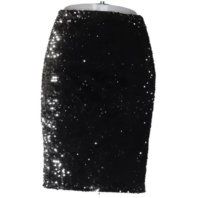 Rock (Schwarz, Silber) von Vera & Lucy Elasthan, Polyester