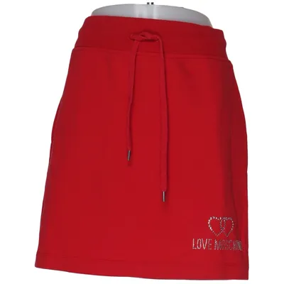Jupe (Rouge) de Love Moschino Coton, Élasthane