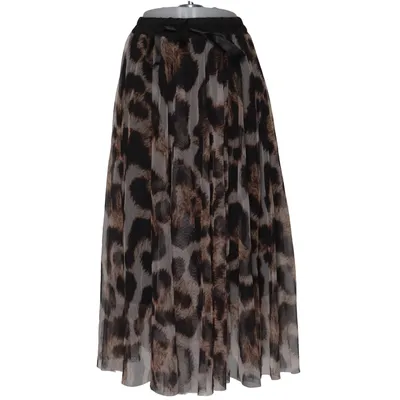 Långkjol (Brun, Svart) från QNUZ Polyester