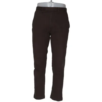 Chinos (Brun) från D+LJ Bomull, Elastan