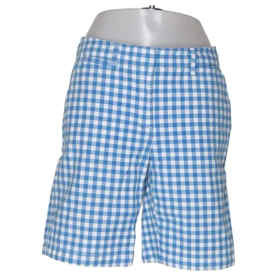 Shorts (Blå, Vit) från Lands' End Bomull, Elastan