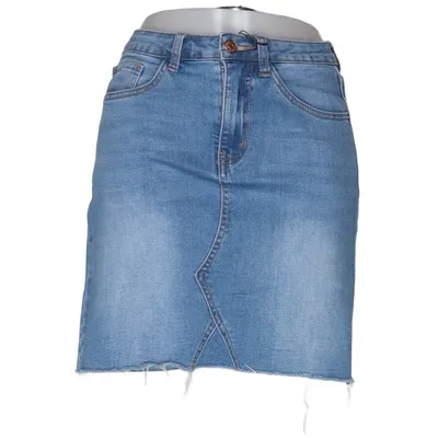 Denim skirt (Blue) from Cindy H Cotton, Elastane, Polyester
