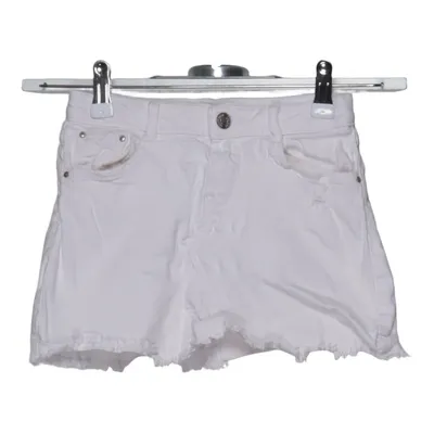 Short en jean (Blanc) de Zara Girls Collection Coton, Élasthane