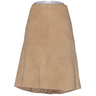 Leather skirt (Beige) from Big L Leather, Polyester