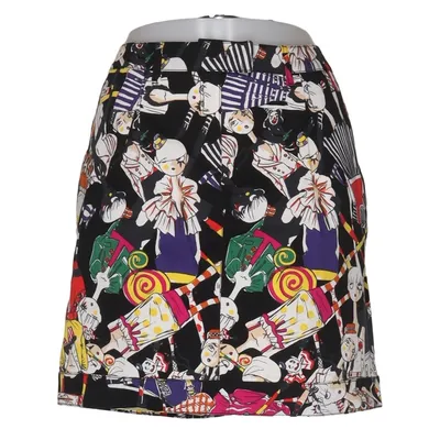 Kjol (Svart, Flerfärgad) från Moschino Jeans Bomull, Elastan, Polyuretan